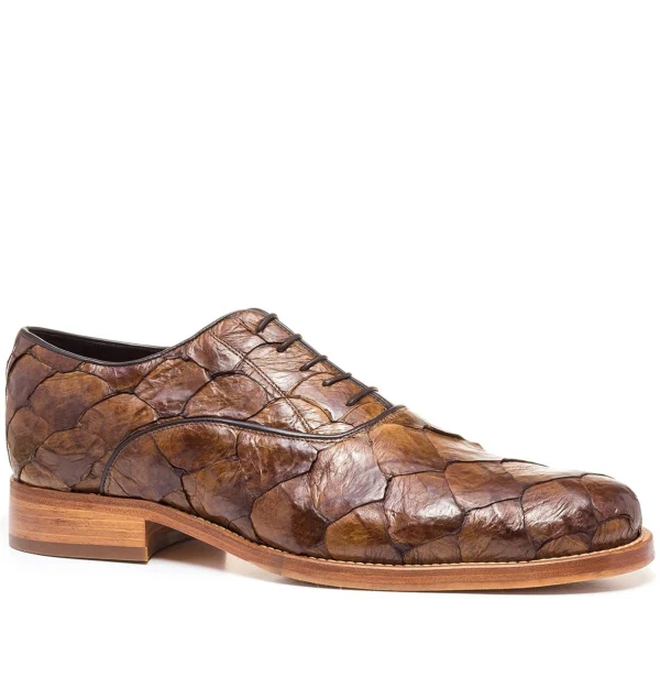 Rua Oscar Freire - Elevator Shoes in Piracucu Leather from 2.4 to 3.1 inches