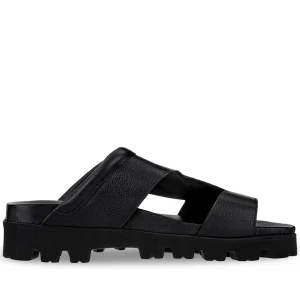Gargano - Elevator Sandals in Drummed Leather up to 2 inches