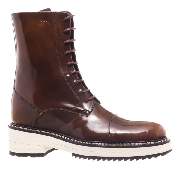 Indiana - Elevator Boots in Patent Leather from 4 to 6 inches