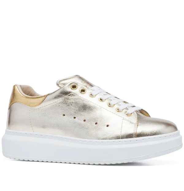 Guangzhou W - Elevator Women's Sneakers in Full Grain Leather from 2.4 to 3.1 inches