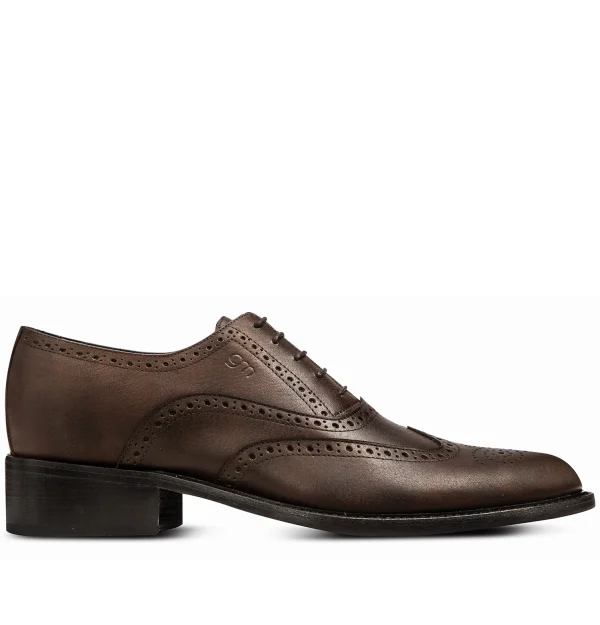 Houston - Elevator Shoes in Full Grain Leather from 2.4 to 3.1 inches