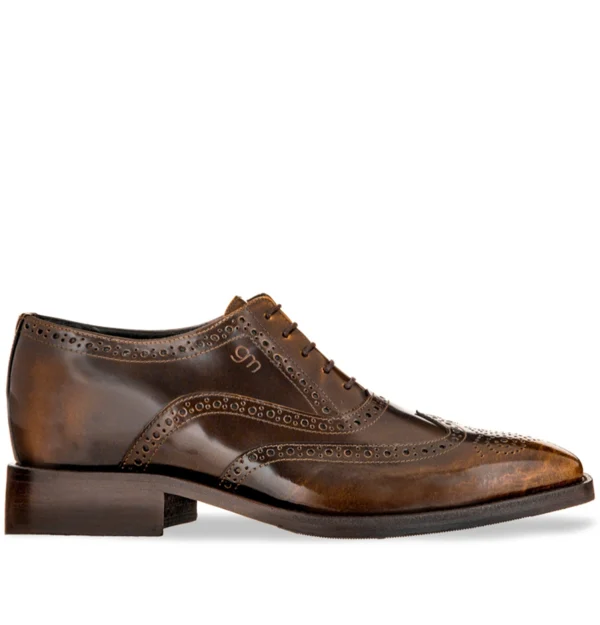 Carnegie Hill - Elevator Shoes in Brushed Leather from 2.4 to 3.1 inches