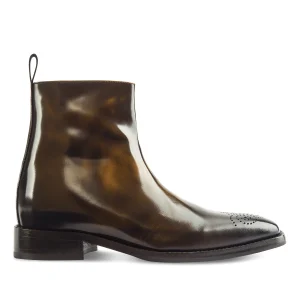 Arles - Elevator Boots in Brushed Leather from 2.4 to 4 inches