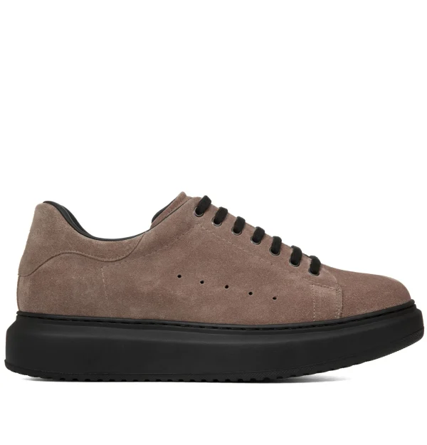 Johor - Elevator Sneakers in Suede Leather from 2.4 to 3.1 inches