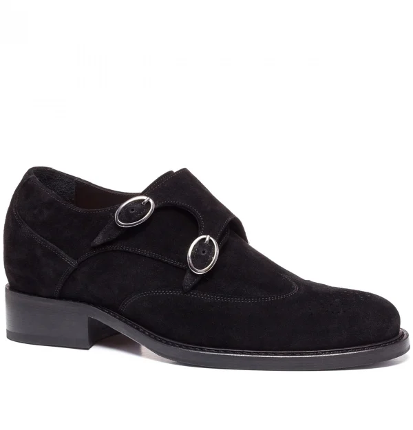 Post street - Elevator Shoes in suede Leather from 2.4 to 3.1 inches