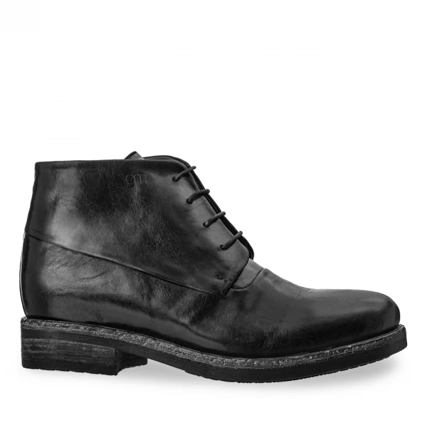 Coachella - Elevator Boots in Full Grain Leather from 2.4 to 3.1 inches