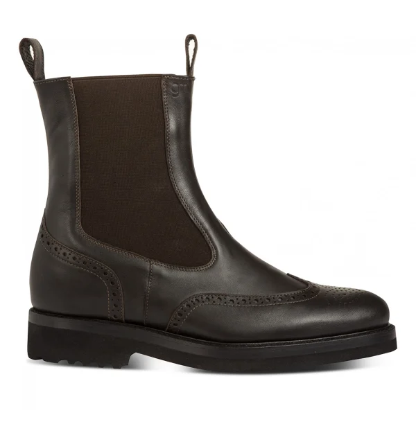 Cardiff - Elevator Boots in Full Grain Leather from 2.4 to 4 inches