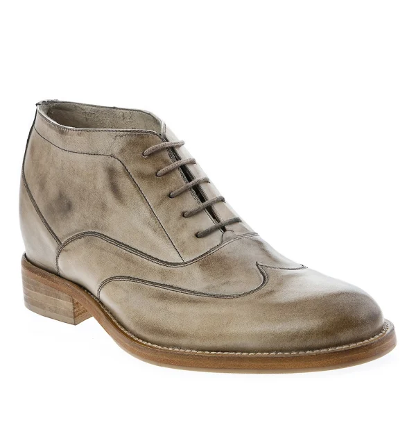 Los Angeles - Elevator Boots in Full Grain Leather from 2.4 to 3.1 inches