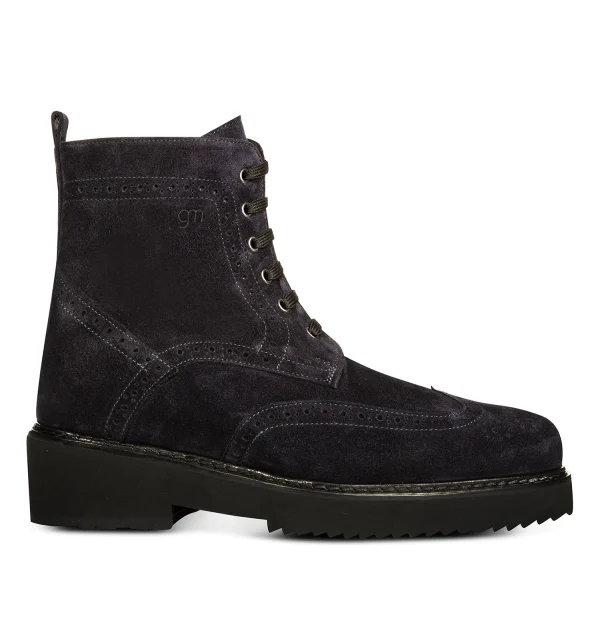 Medellín - Elevator Boots in Suede Leather from 4 to 6 inches