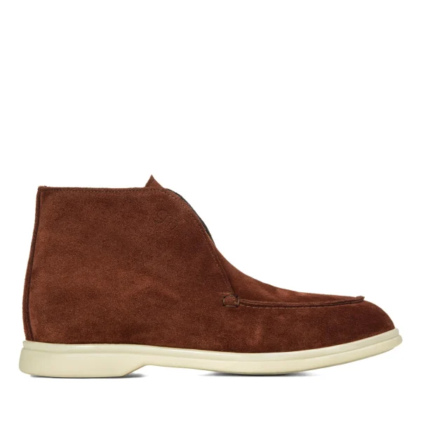 Careno - Elevator Ankle Boots in Suede Leather from 2.4 to 3.1 inches
