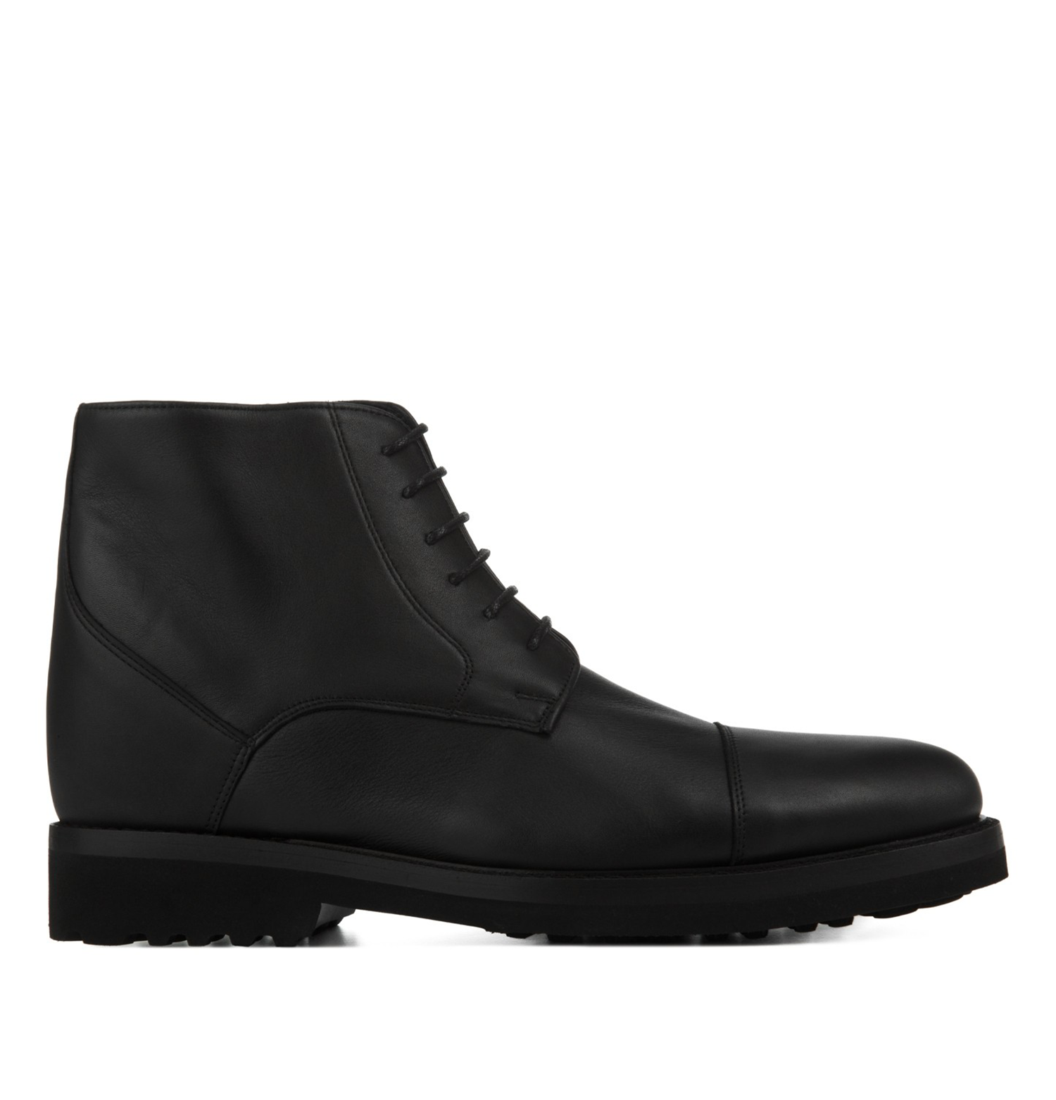 Minot - Elevator Ankle Boots in Full Grain Leather from 2.4 to 4 inches