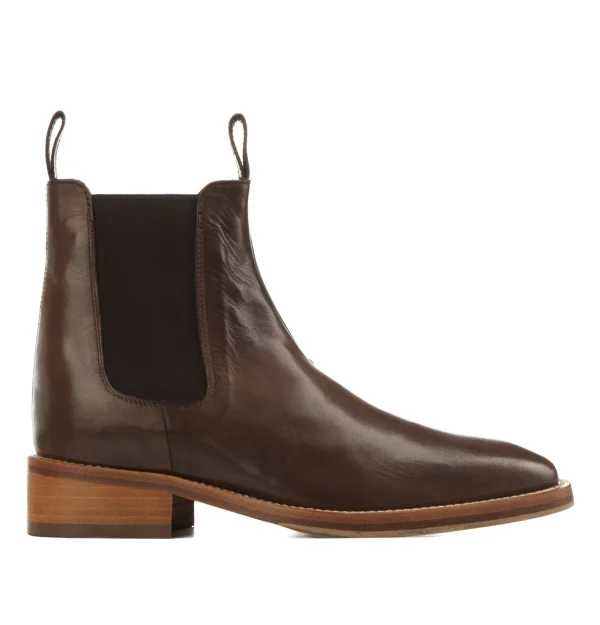 Logan - Elevator Chelsea Boots in Leather from 2.4 to 4 inches