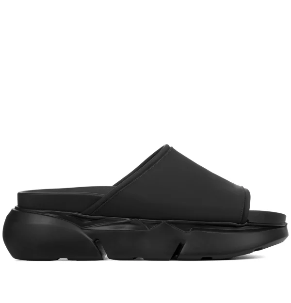 Sal - Elevator Sandals in Rubberized Effect Leather up to 2.4 inches