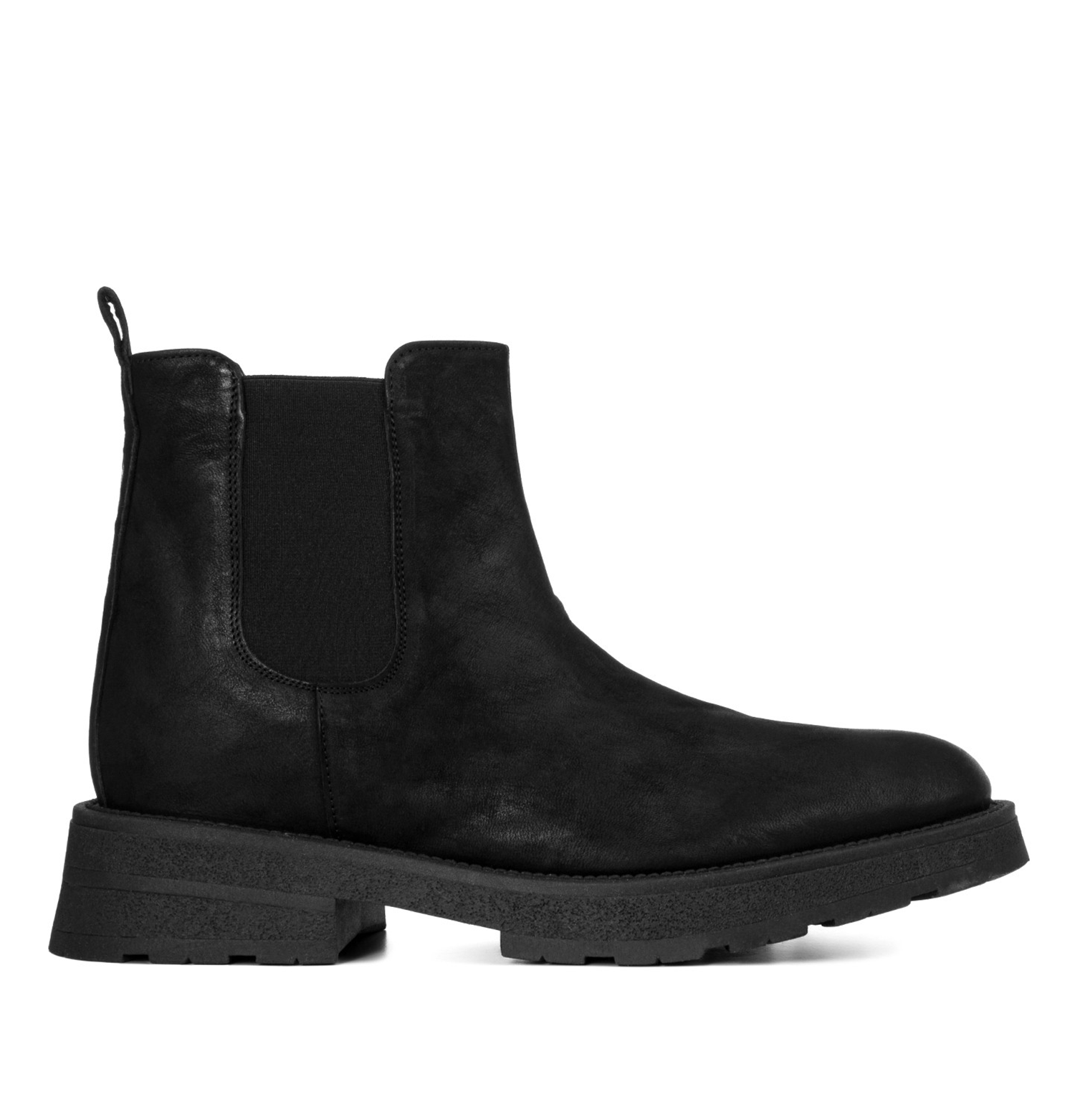 Noirea - Elevator Chelsea Boots in Waxed Leather from 2.4 to 4 inches