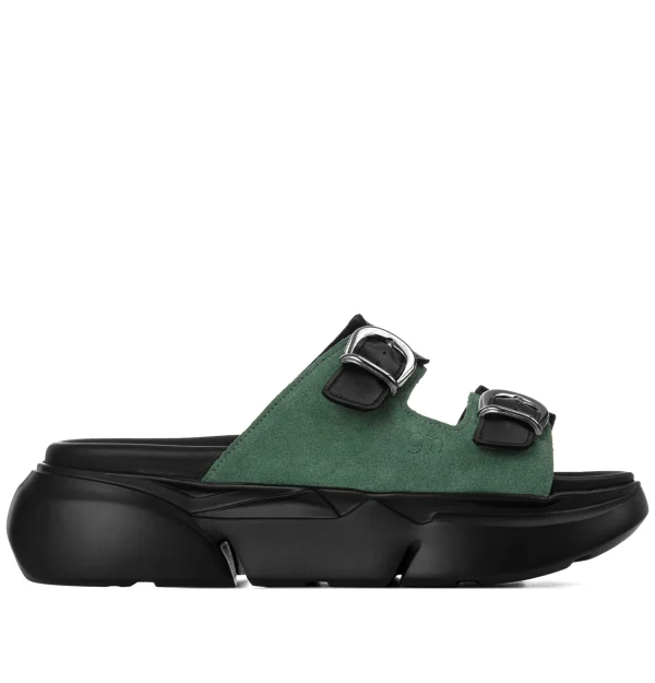 Clusane - Elevator Sandals in Mix of leathers up to 2.4 inches