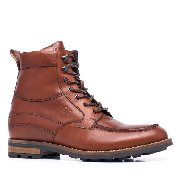 Norway - Elevator Boots in Full grain Leather from 2.4 to 3.1 inches