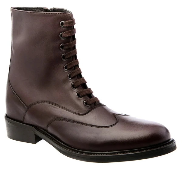 Milano - Elevator Boots in Full Grain Leather from 2.4 to 3.1 inches