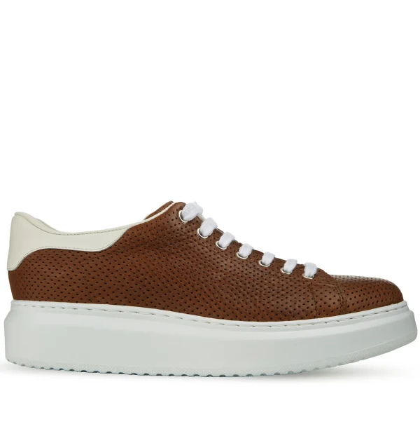Olimpo - Elevator Sneakers in Full grain Leather from 2.4 to 3.1 inches