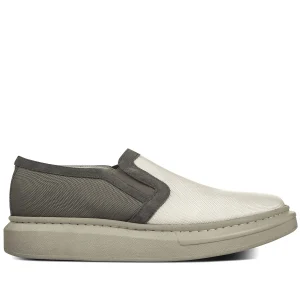 Avalon - Elevator Slip-Ons in Leather/fabric mix up to 2.4 inches