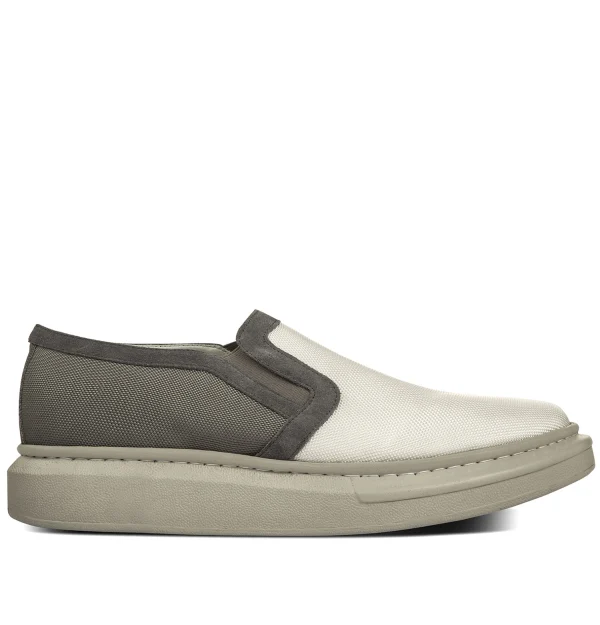 Avalon - Elevator Slip-Ons in Leather/fabric mix up to 2.4 inches