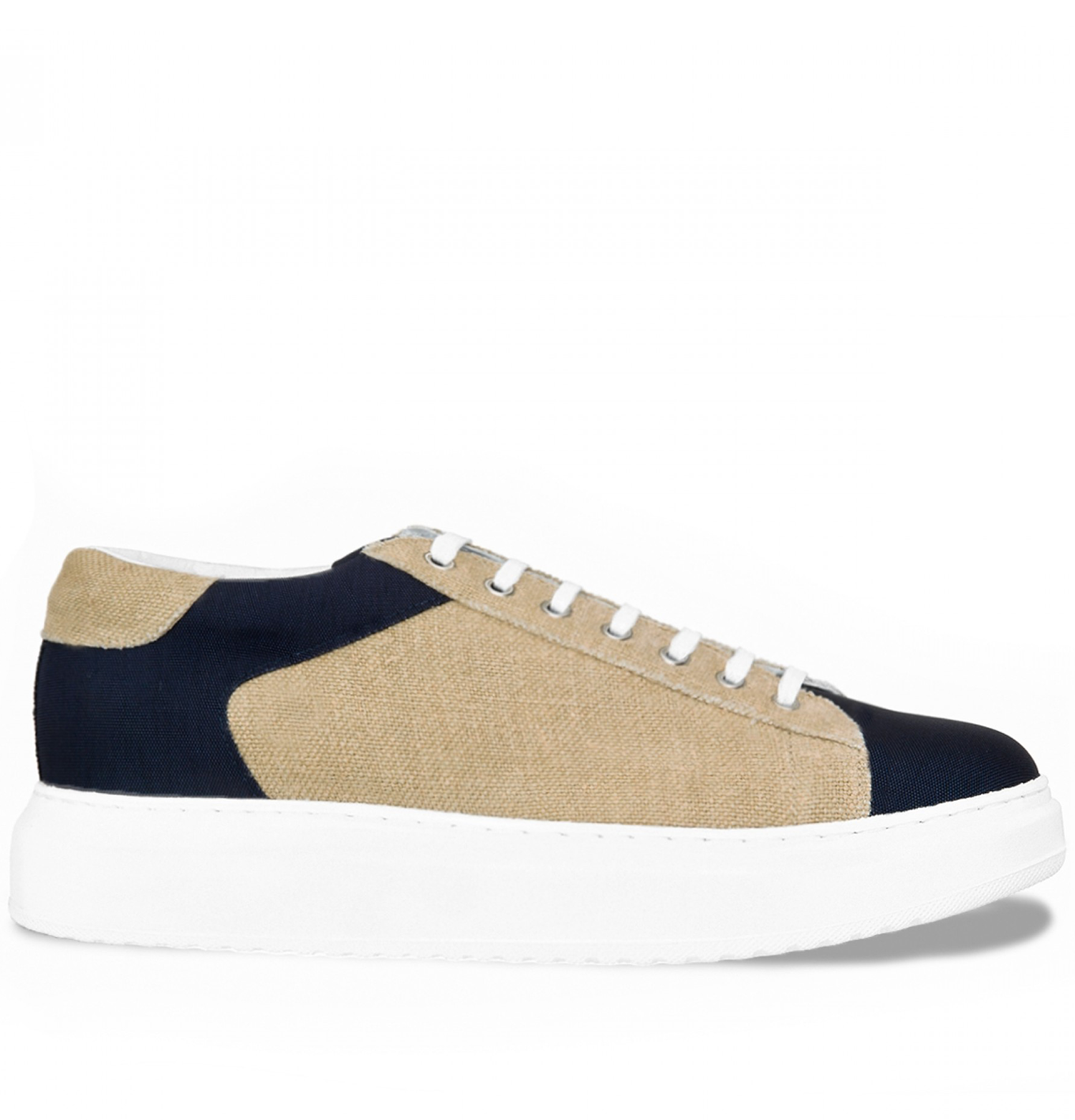Milos - ELEVATOR SNEAKERS IN FABRIC FROM 2.4 TO 3.1 INCHES