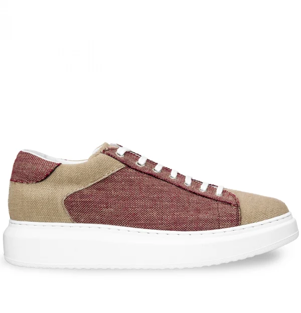 Lefkada - Elevator Sneakers in Fabric from 2.4 to 3.1 inches