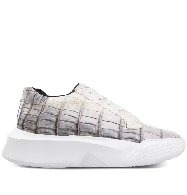 Paradiso - Elevator Sneakers in alligator leather from 2.4 to 4 inches