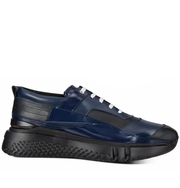 Marinette - Elevator Sneakers in Mix of leathers from 2.4 to 3.1 inches