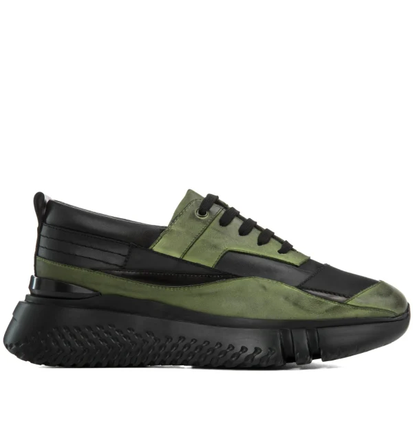 Turquel - Elevator Sneakers in Mix of Leathers from 2.4 to 4 inches