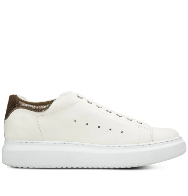 Belem - Elevator Sneakers in Full Grain Leather from 2.4 to 3.1 inches