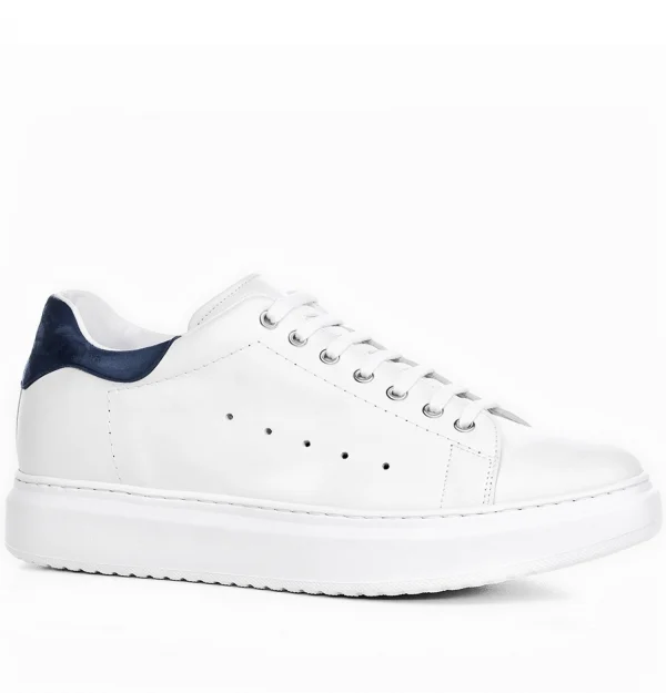 Wimbledon - Elevator Sneakers in Mix of Leathers from 2.4 to 3.1 inches
