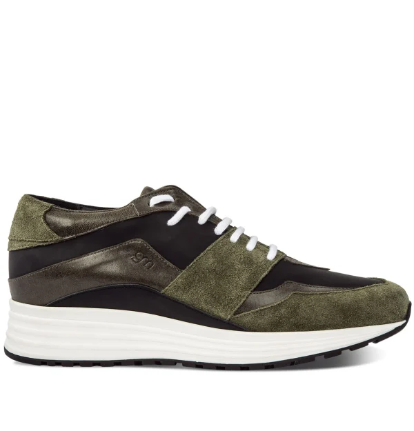 Varenne Vintage - Elevator Sneakers in Mix of leathers from 2.4 to 4 inches