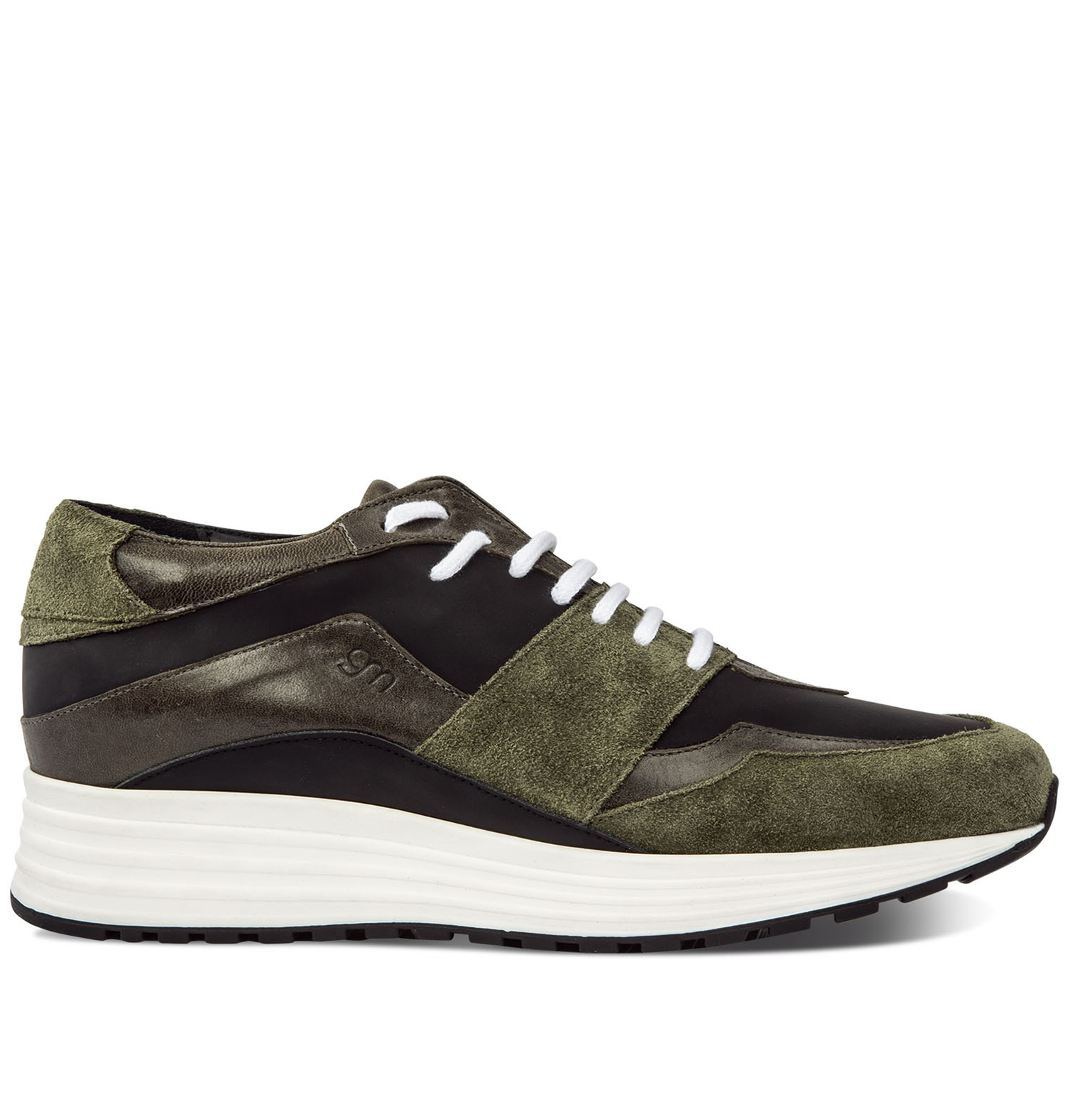 Varenne Vintage - Elevator Sneakers in Mix of leathers from 2.4 to 4 inches