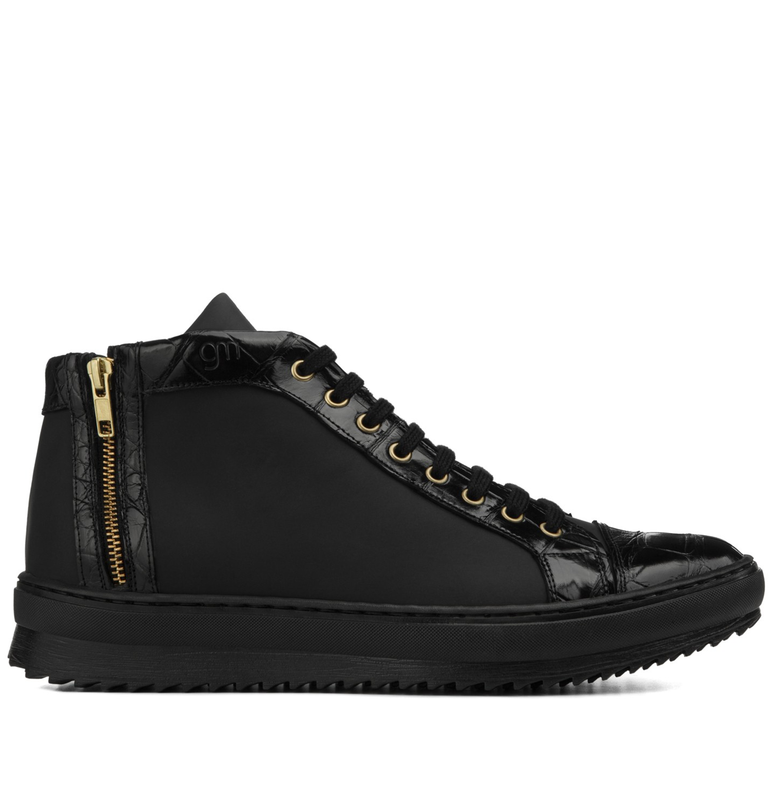 Herat - Elevator Sneakers in Crocodile Leather up to 2.75 inches