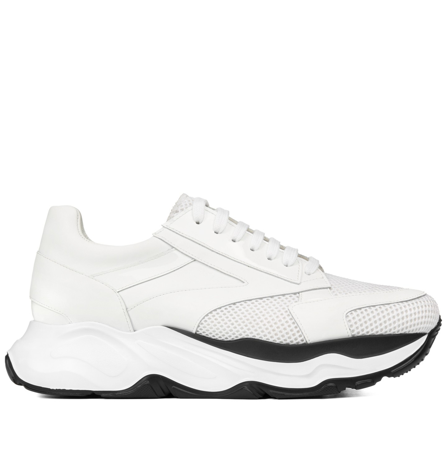 Nevers - Elevator Sneakers in Mix of leathers up to 4.3 inches