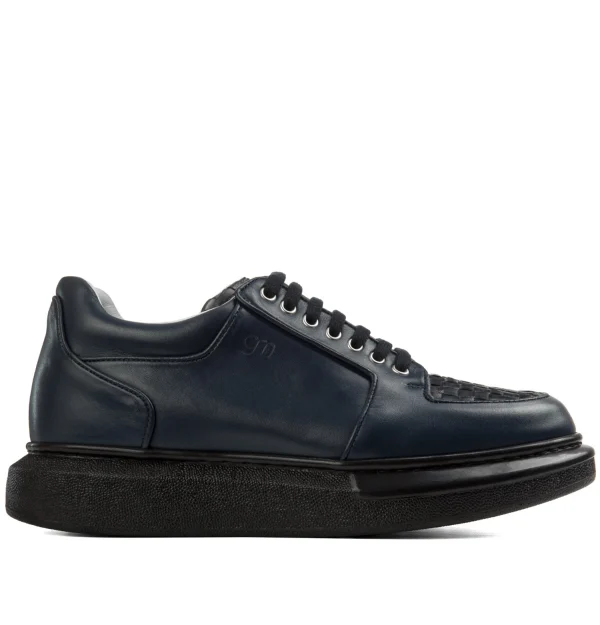 Shark Bay - Elevator Sneakers in Mix of leathers from 2.4 to 3.1 inches