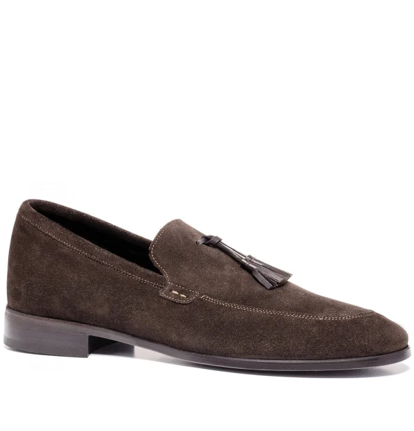 Cortina d’Ampezzo - Elevator Loafers in Suede Leather up to 2.6 inches