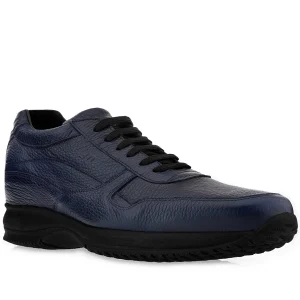 Atlanta - Elevator Sneakers in Full Grain Leather from 2.4 to 4 inches