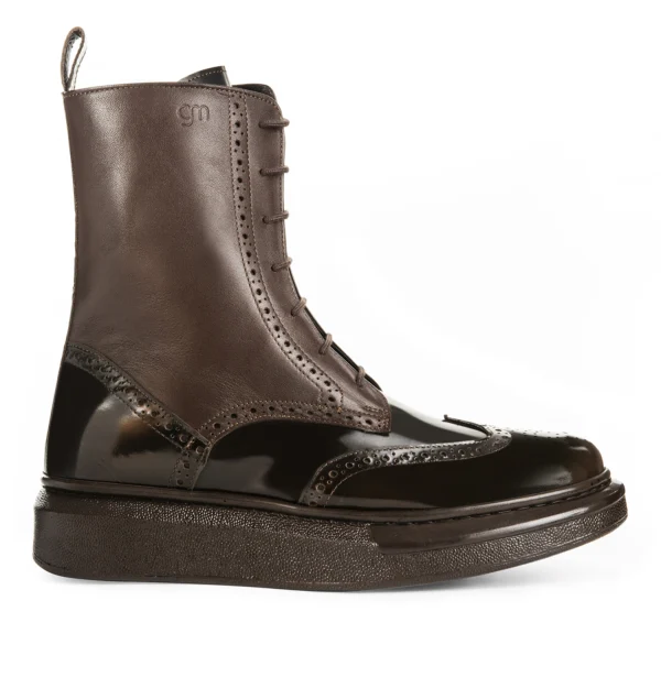Elgin - Elevator Boots in Full Grain Leather from 2.4 to 4 inches