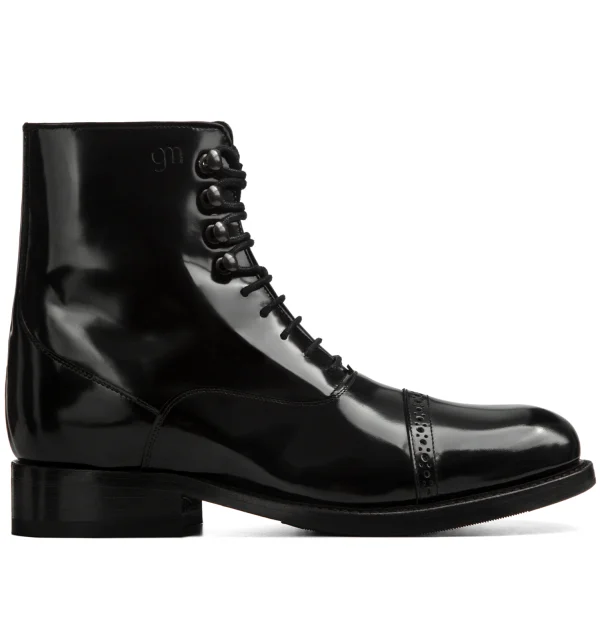 Farnese - Elevator Boots in Brushed Leather from 2.4 to 4 inches