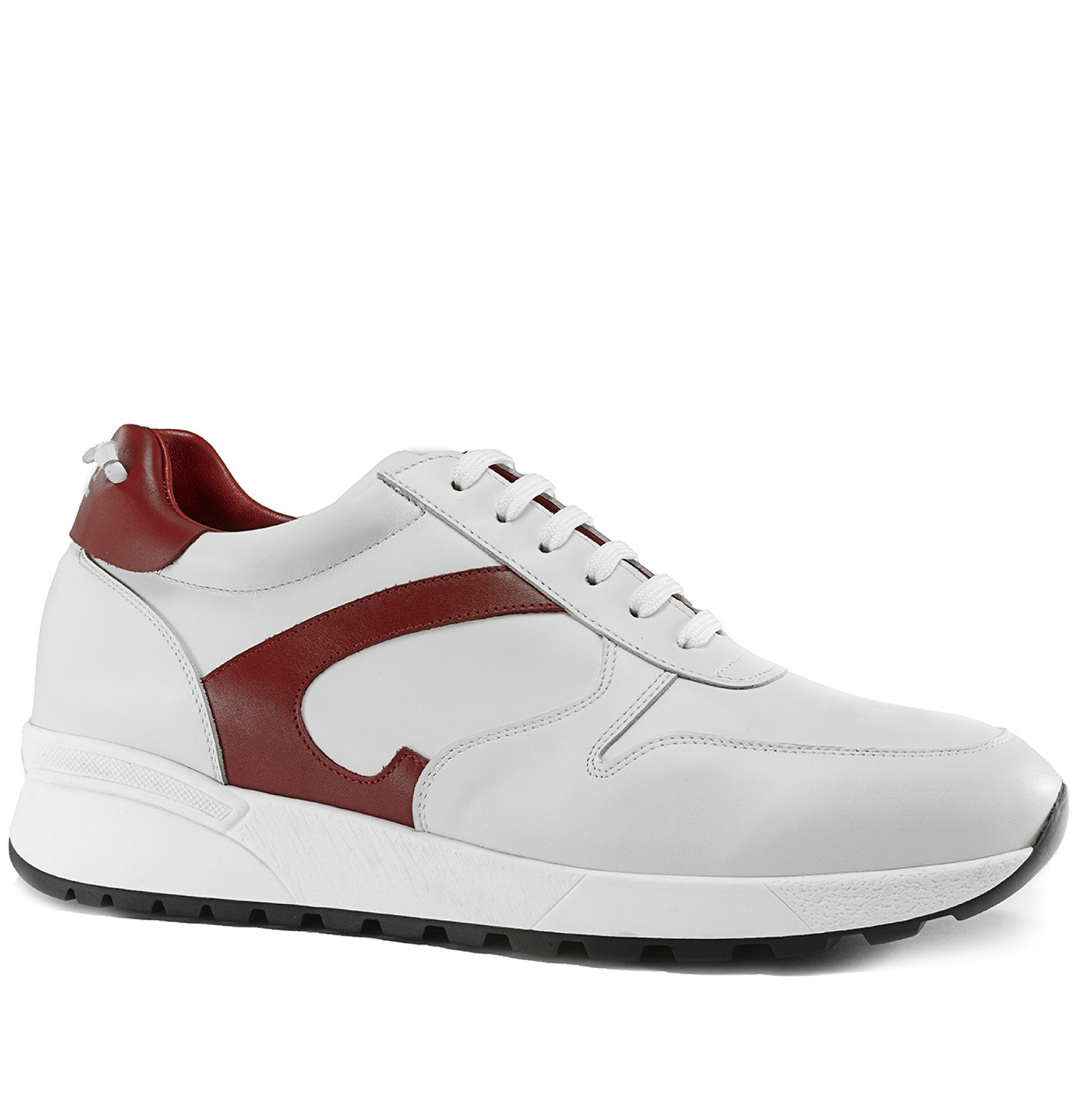 Gateshead - Elevator Sneakers in Full Grain Leather from 2.4 to 3.1 inches