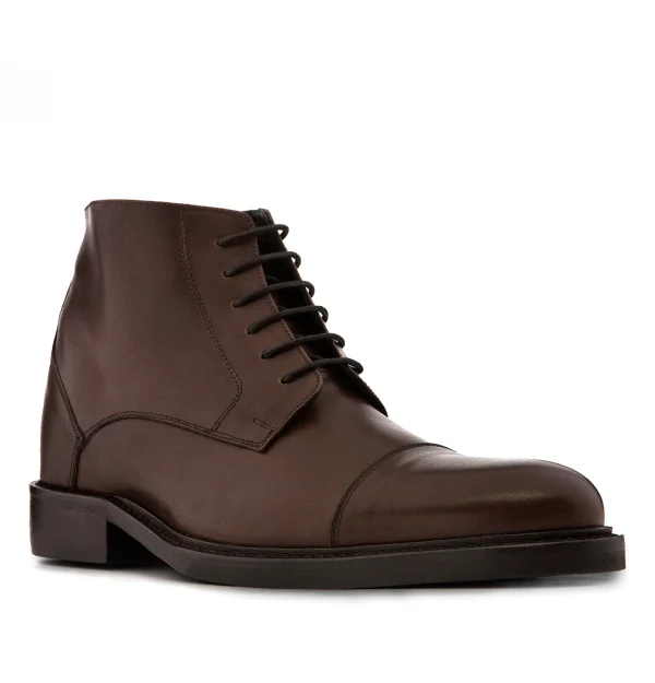 Germany - Elevator Ankle Boots in Full Grain Leather from 2.4 to 3.1 inches