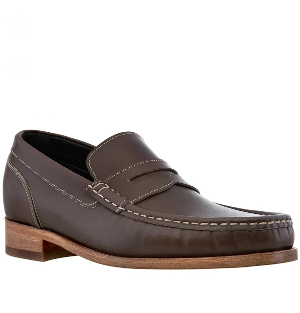 Greenwich - Elevator Loafers in Full Grain Leather up to 2.6 inches
