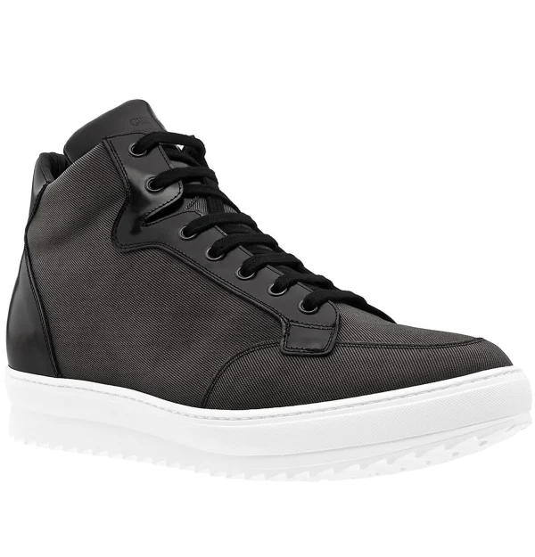 San Antonio - Elevator Sneakers in Leather/fabric mix from 2.4 to 4 inches