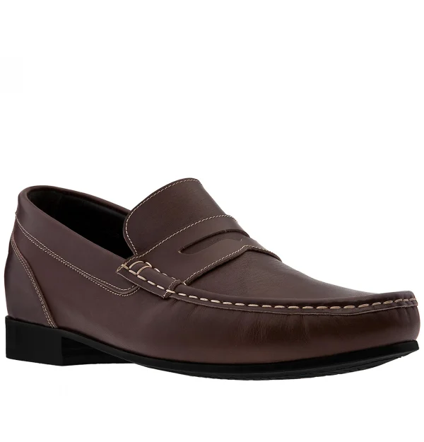 New Jersey - Elevator Loafers in Full Grain Leather up to 2.6 inches