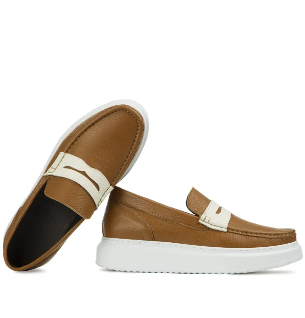 Fumel - Elevator Slip-ons in Full grain Leather up to 6 cm