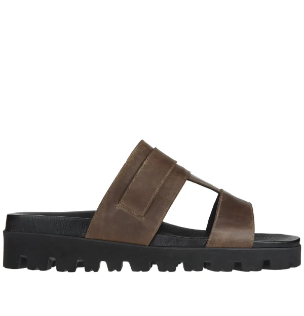 Bodrum - Elevator Sandals in Full grain Leather up to 6 cm