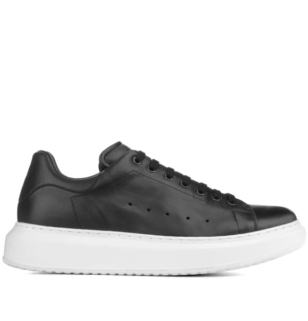 Larchmont - Elevator Sneakers in Full Grain Leather from 2.4 to 3.1 inches