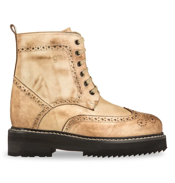 Suzuka - Elevator Boots in Full Grain Leather from 4 to 6 inches