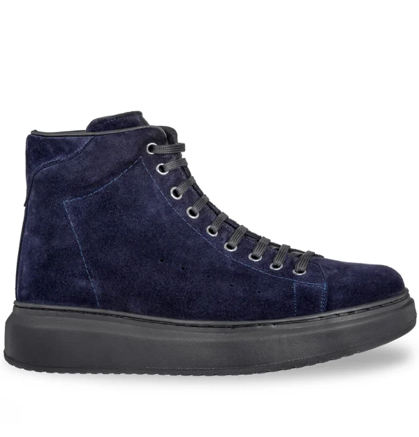 Alder - Elevator Sneakers in Suede Leather from 2.4 to 3.1 inches